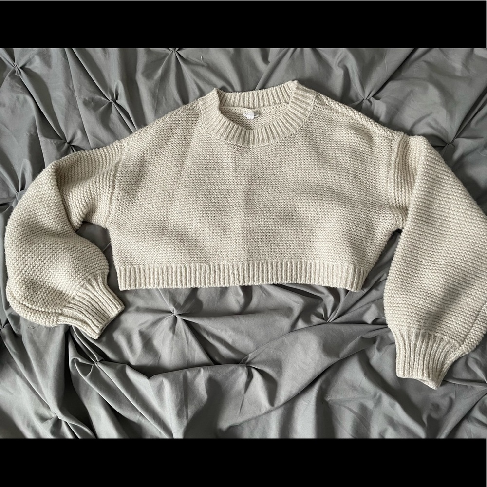 Garage cropped knitted top